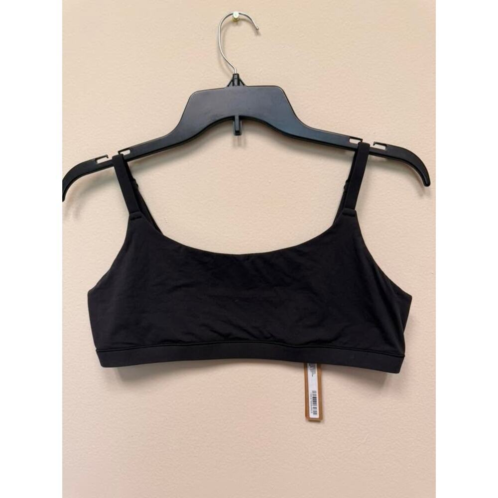 SKIMS FITS EVERYBODY Scoop Bralette - Onyx Size L NWT #1900